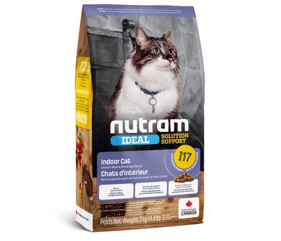 Nutram Ideal (i17) Indoor Cat Food Chicken And Whole Eggs 4.4lbs (cs=6 ...